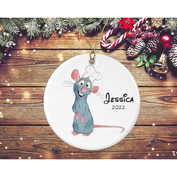 Personalized Ratatouille Ornament, Remy Ornament, Disney Ornament - Picture 1 of 4